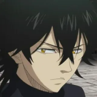 💛 Yuno Black Clover Anime, Mangá, Personagem, Black Clover, Yuno, Cavaleiro Mágico telegram sticker