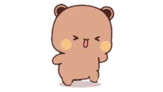 🍩 Bär, süß, tanzen, Cartoon telegram sticker