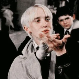 🥴 Draco Malfoy Harry Potter Draco Malfoy, Harry Potter, Slytherin, Mágico, Tom Felton, Fanart telegram sticker