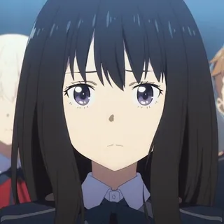 ๐ฅบ anime, girl, cute, portrait, character, youth telegram sticker
