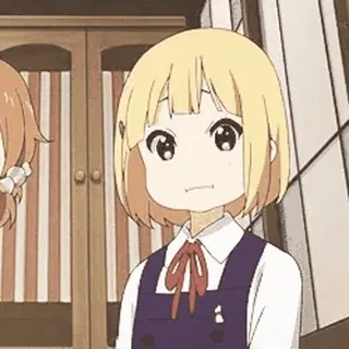 😐 anime, cute, girl, manga telegram sticker
