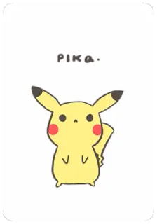 😶 Pikachu PIKA. pikachu, pokemon, dibujos animados, lindo, amarillo, anime telegram sticker
