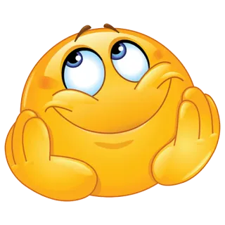 😊 emoji, happy, cute, thinking, smile telegram sticker