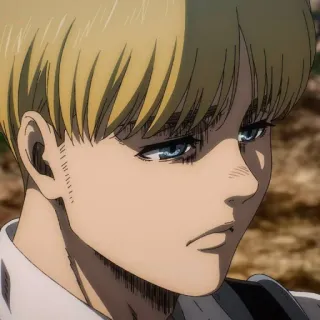 ⚔️ Armin Arlert Attack on Titan anime, Armin Arlert, Attack on Titan, AOT, blonde, anime character telegram sticker