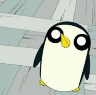 🐧 Gunter Adventure Time cartoon, penguin, Gunter, Adventure Time, cute telegram sticker