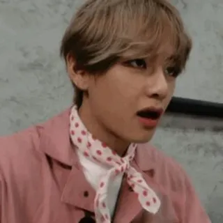 💭 V K-pop, BTS, singer, idol, Korean, celebrity telegram sticker