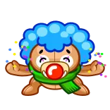 🤡 clown, cartoon, festive, celebration, puppet, party, fun telegram sticker