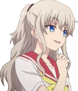 😏 Nao Tomori Charlotte Anime, Charlotte, Nao Tomori, Uniforme escolar, Garota telegram sticker