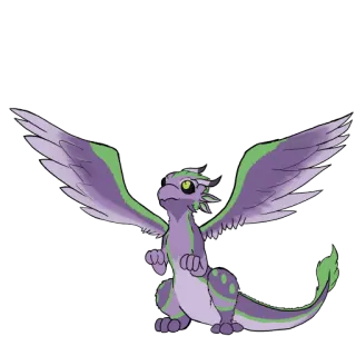 😇 龙, 幻想生物, 神话, 卡通, 动物, 怪物, 可爱 whatsapp sticker