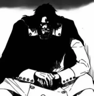 🚬 Yhwach Bleach 애니메이션, 만화, 블리치, 유하바하, 악당, 강력한, 진지한 telegram sticker