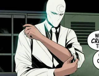 🌙 Moon Knight มาร์เวล, คอมมิค, ซูเปอร์ฮีโร่, มูนไนท์ whatsapp sticker