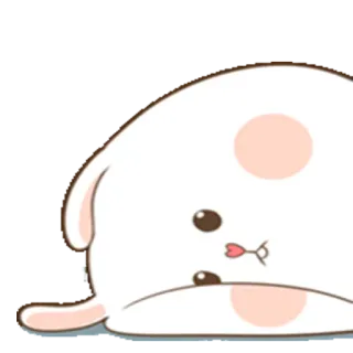 😑 süß, Hase, Tier, Sticker, Cartoon telegram sticker