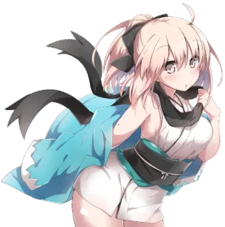 😌 anime, gái, dễ thương, kawaii telegram sticker