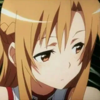 🥂 Asuna Yuuki Sword Art Online 애니메이션, 소드 아트 온라인, 아스나, 귀여운, 소녀 telegram sticker