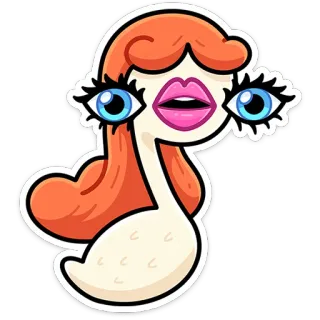 ⭐ Cartoon, Illustration, albern, Kreatur, Monster, lustig telegram sticker