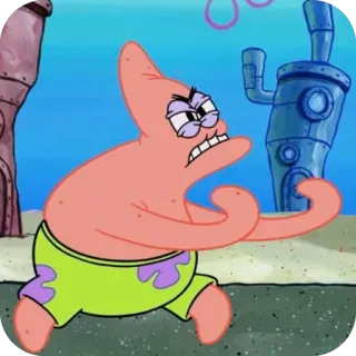 🫥 Patrick Star SpongeBob SquarePants telegram sticker