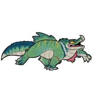 🦎 Dessin animé, Animal, Dinosaure, Reptile, Mignon, Créature, Illustration whatsapp sticker