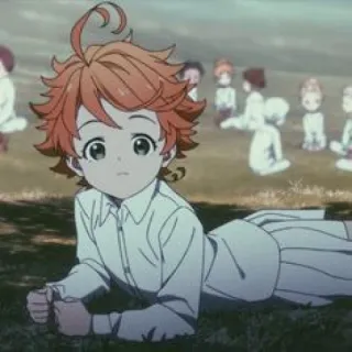 ⛓ Emma The Promised Neverland Anime, Emma, The Promised Neverland, Niños, Animación telegram sticker