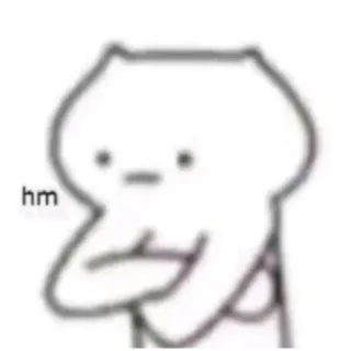 🤡 hm Мем, Мысли, Хмм, Вопрос telegram sticker