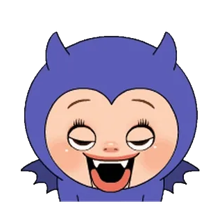 😈 murciélago, monstruo, dibujos animados, lindo, gracioso, Halloween telegram sticker