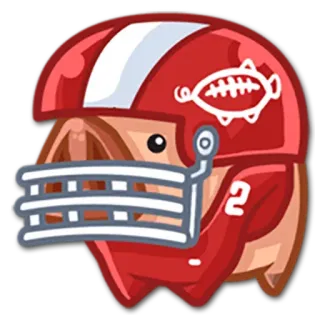 🏉 porco, futebol, esportes, capacete, desenho animado telegram sticker