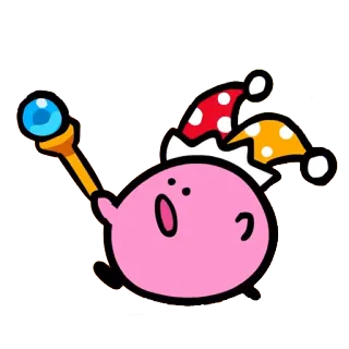 ✨ Kirby ゲーム, 任天堂, アニメ, かわいい, ピンク telegram sticker