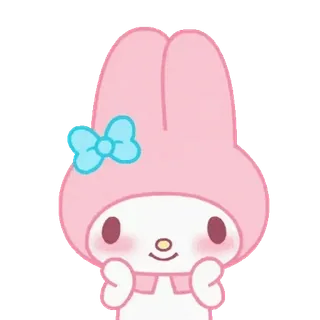 😊 My Melody My Melody, Sanrio, lindo, kawaii, personaje, rosa telegram sticker