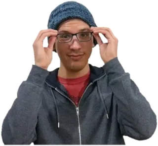 🤓 homem, óculos, chapéu, pessoa, retrato whatsapp sticker