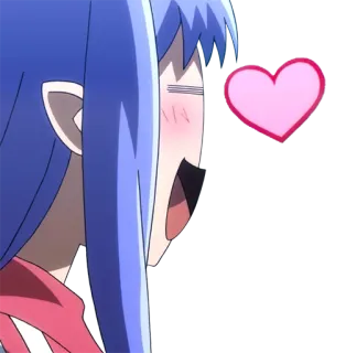 😌 アニメ, ハート, かわいい, マンガ, 愛, 表情, 興奮 telegram sticker