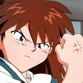 👊 anime, character, anger, fist, manga telegram sticker