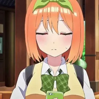 🧩 Yotsuba Nakano The Quintessential Quintuplets Anime, Personnage, Fille, Yotsuba Nakano, Quintessential Quintuplets telegram sticker