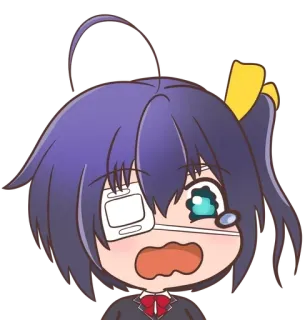 😢 Anime, Chica, Lindo, Dibujo animado, Chibi, Sticker telegram sticker