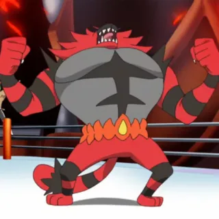 💪 Incineroar Pokemon pokemon, incineroar, fire type, fighting, anime telegram sticker