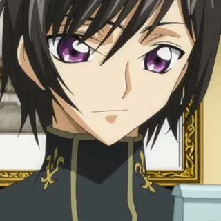 🥀 Lelouch Lamperouge Code Geass Anime, Personaggio, Lelouch, Code Geass, Ragazzo Anime, Occhi Viola whatsapp sticker