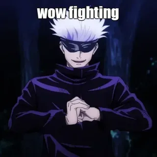 🙂 Satoru Gojo Jujutsu Kaisen wow fighting Anime, Gojo, Jujutsu Kaisen, Walka, Satoru Gojo, Wow, Manga telegram sticker