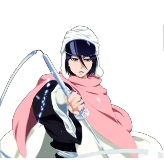 😠 Rukia Kuchiki Bleach Anime, Épée, Katana, Faucheur d'âmes, Shinigami whatsapp sticker