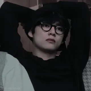 🍒 V chanteur, musicien, pop star, BTS, célébrité, stylé whatsapp sticker