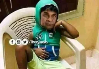 🧏‍♂ Brahmanandam Telugu Cinema Thugwala Brahmanandam, meme, reaction, Indian comedy, Thugwala, funny, actor telegram sticker