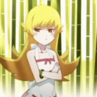 😑 Shinobu Oshino Monogatari Anime, Manga, Chica, Personaje, Shinobu Oshino, Monogatari, Vampiro whatsapp sticker