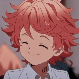 ⛓ Emma The Promised Neverland Anime, The Promised Neverland, Emma, Sticker, Dibujo animado, Manga telegram sticker