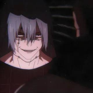 🫐 Mahito Jujutsu Kaisen Anime, Mahito, Jujutsu Kaisen, Roh Kutukan, Penjahat, Jahitan, Karakter telegram sticker