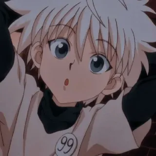 😯 Killua Zoldyck Hunter x Hunter Killua, Anime, Hunter x Hunter, Dibujos animados telegram sticker