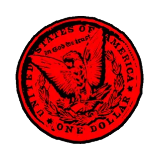 💵 UNITED STATES OF AMERICA
In God we trust
ONE DOLLAR đô la, Hoa Kỳ, đại bàng, tiền tệ, tiền telegram sticker