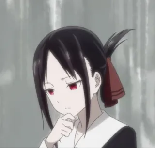 🌺 Kaguya Shinomiya Kaguya-sama: Love Is War 애니메이션, 카구야님은告白받고싶어, 시노미야, 귀여운, 표정, 생각 telegram sticker