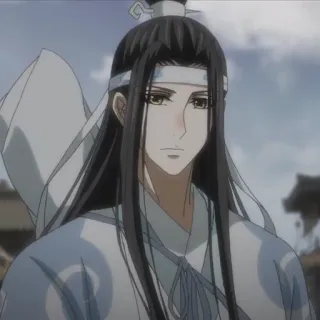 ⛩ Lan Wangji Mo Dao Zu Shi anime, male, fantasy, Lan Wangji, Mo Dao Zu Shi, character, donghua telegram sticker