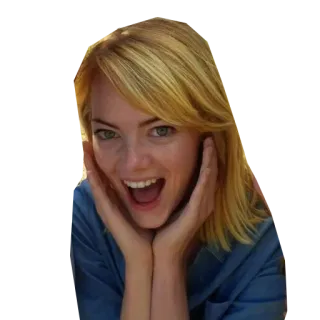 😄 Emma Stone 배우, 유명인, 여자, 인물 사진, 미소, 엠마 스톤 telegram sticker