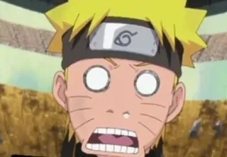 😱 Naruto Anime, Mangá, Ninja, Chocado, Engraçado, Desenho animado telegram sticker