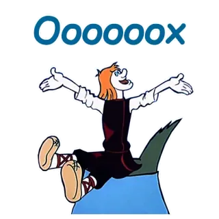 🤪 Oooooox dessin animé, personnage, animation, enfant, joyeux whatsapp sticker