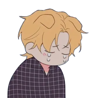 😭 Мультфильм, Сонный, Милый, Персонаж, Грустный telegram sticker