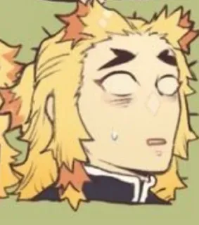 🌟 Kyojuro Rengoku Demon Slayer anime, demon slayer, manga, rengoku, kyojuro telegram sticker